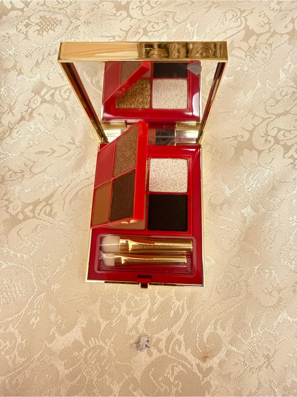 Valentino Color-Flip 01 When in Roma Eye Palette Pressed Powder Mirror 0.62 oz